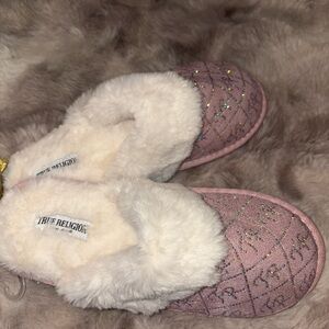 True Religion Blush Pink Slippers with Soft Lining